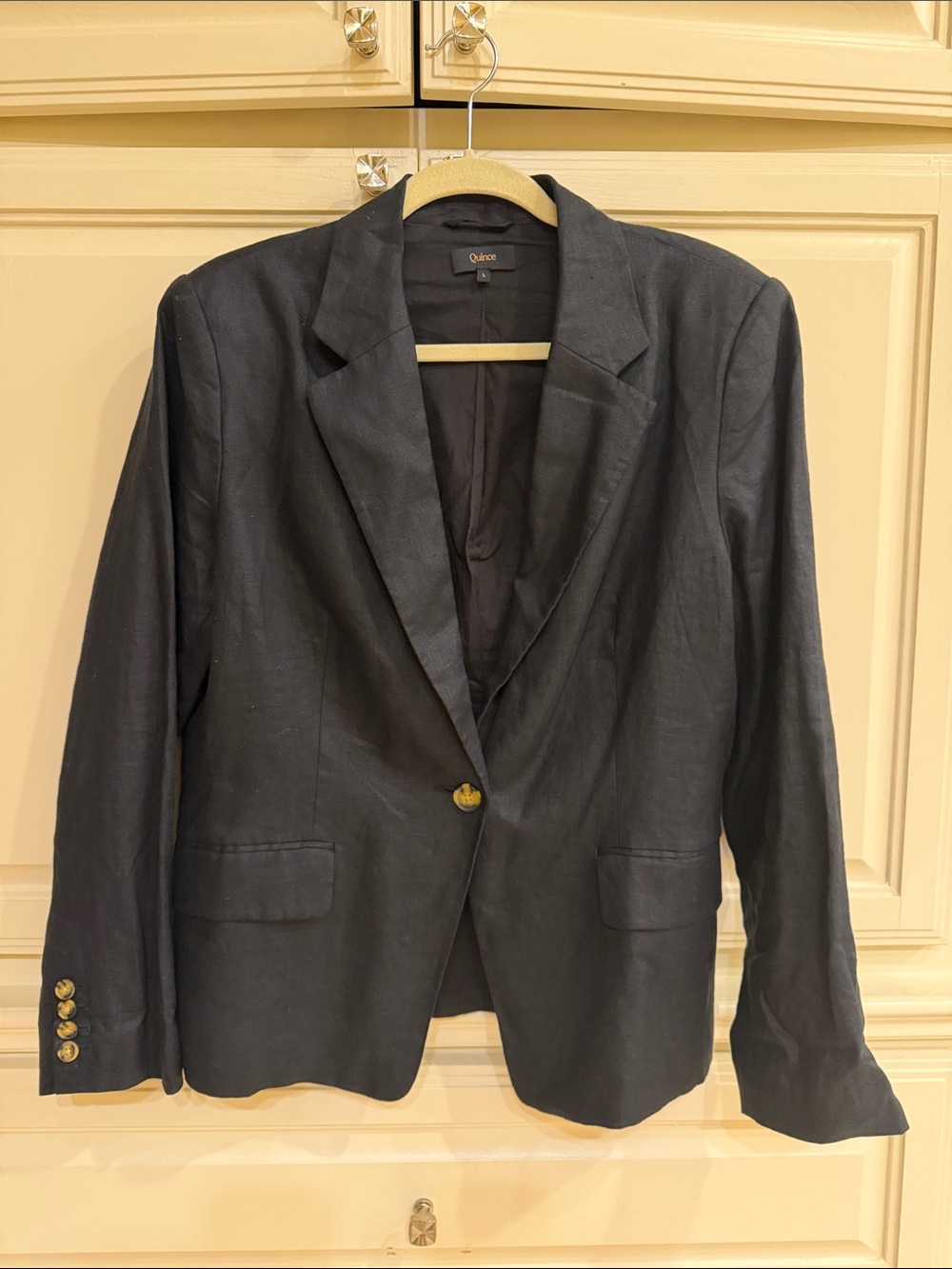 Quince structured linen blazer - Picture 2 of 6